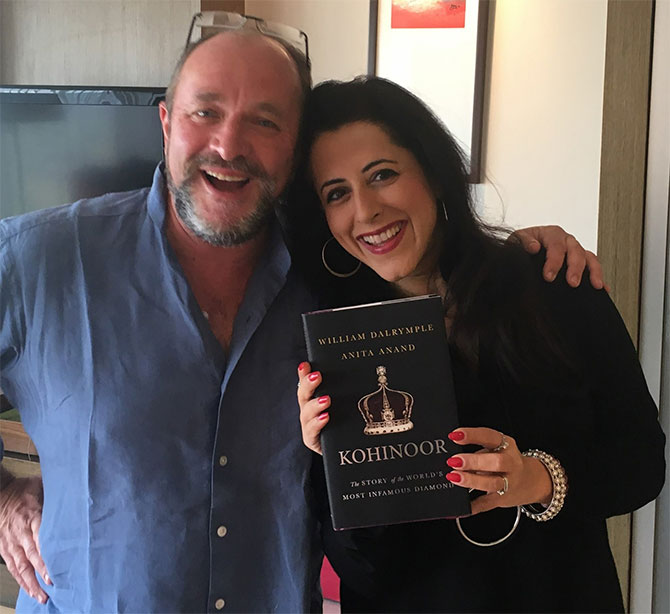 Authors William Dalrymple and Anita Anand of Kohinoor: The Story of the World's Most Infamous Diamond