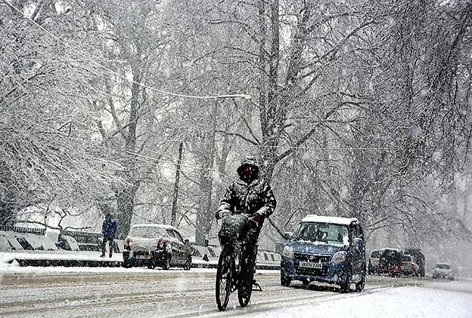 Snowfall in Kashmir