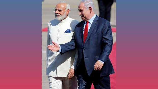 Prime Minister Narendra Modi and his Israeli counterpart Benjamin Netanyahu