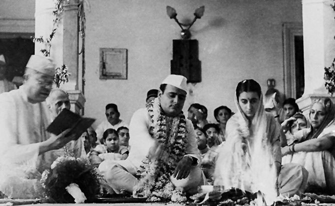 Indira Gandhi's wedding