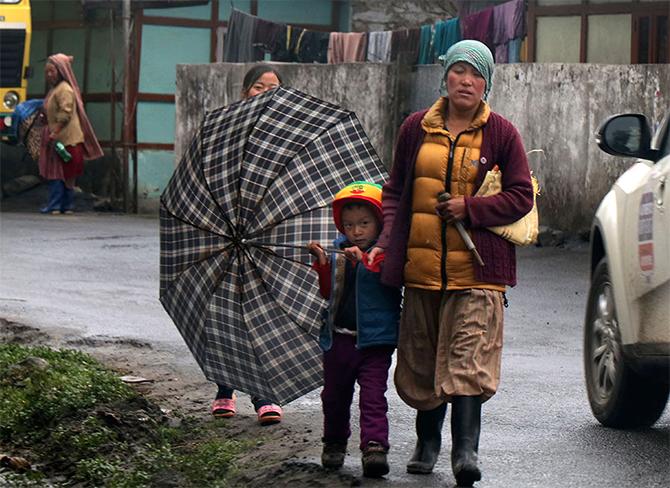 A scene from Tawang, Arunachal Pradesh. Photograph: Rajesh Karkera/Rediff.com