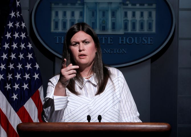 White House press secretary Sarah Sanders resigns