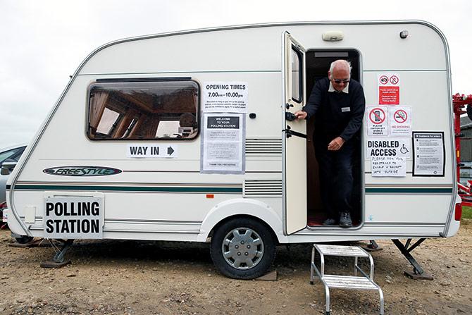 Polling Station Britain election