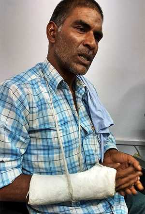 Agnibhaskar Buddh who, along with his family, was attacked by the rioters