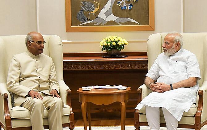 Ram Nath Kovind and Narendra Modi