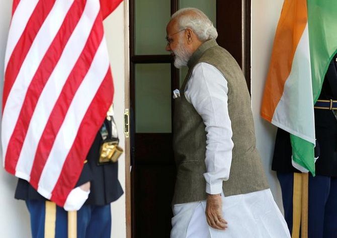 Prime Minister Narendra Modi at the WHite House in 2016
