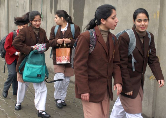 670px x 477px - What it takes to be a student in Kashmir - Rediff.com