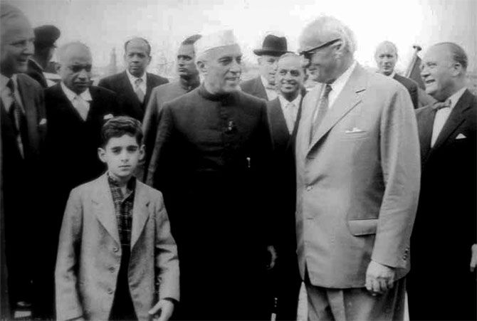 ACN Nambiar with Jawaharlal Nehru in Germany