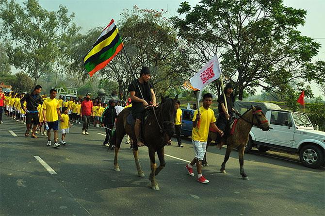 Sports during Holi festivities in Manipur