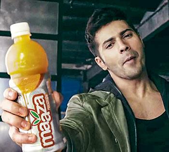 Varun Dhawan in the Maaza ad