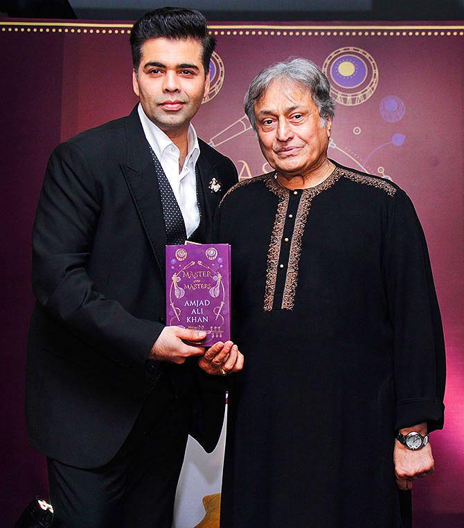 Karan Johar and Ustad Amjad Ali Khan