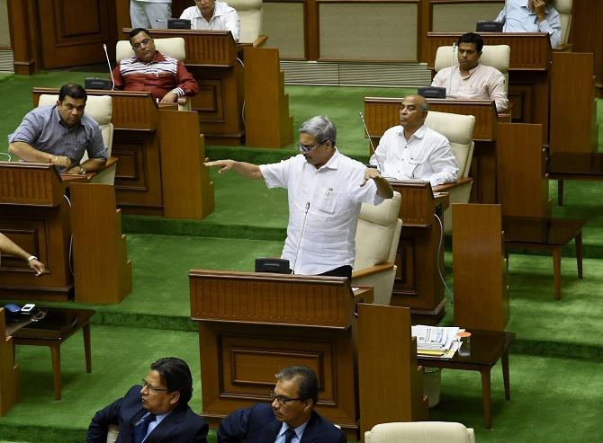 Parrikar in the Goa Assembly