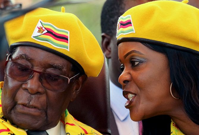 Robert and Grace Mugabe, November 8, 2017