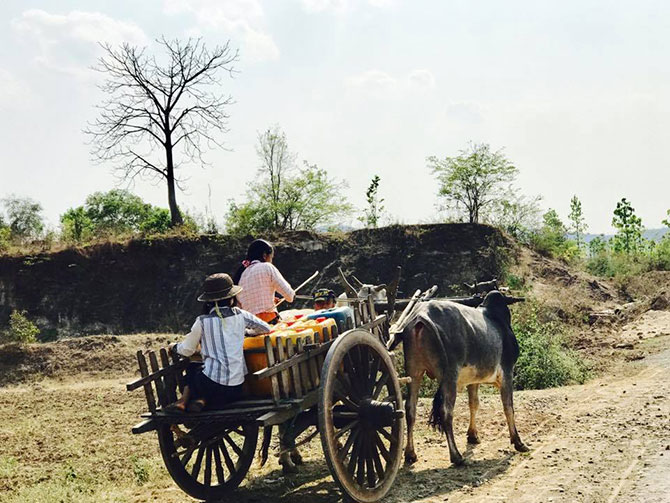 Village scene in Myanmar