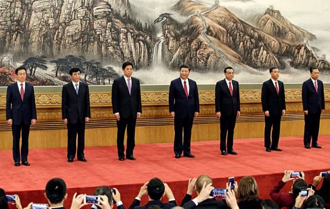China's new Politburo Standing Committee