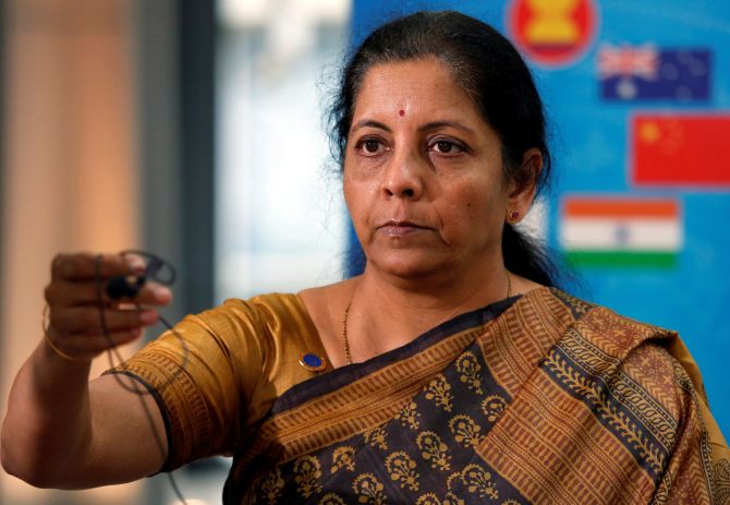 Finance Minister Nirmala Sitharaman