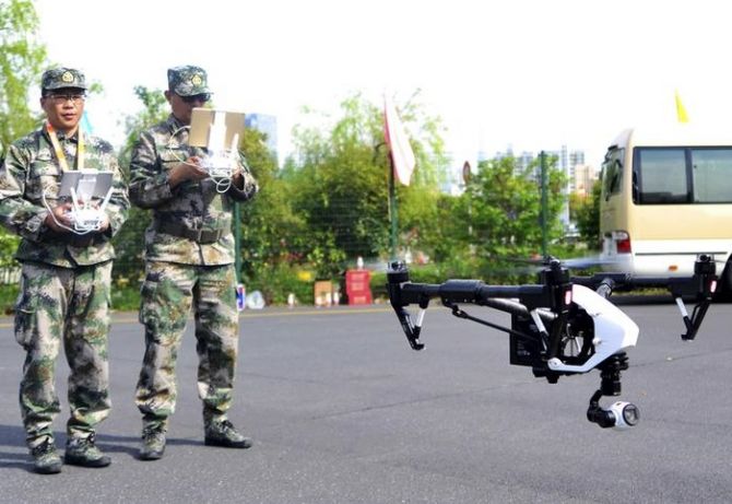 Drones China India