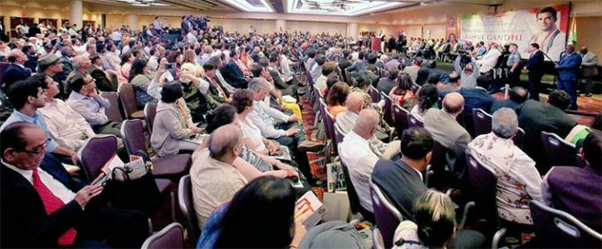 The audience at Rahul Gandhi's New York event