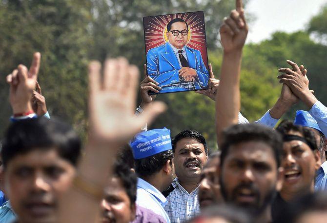 Dalit protest in Delhi