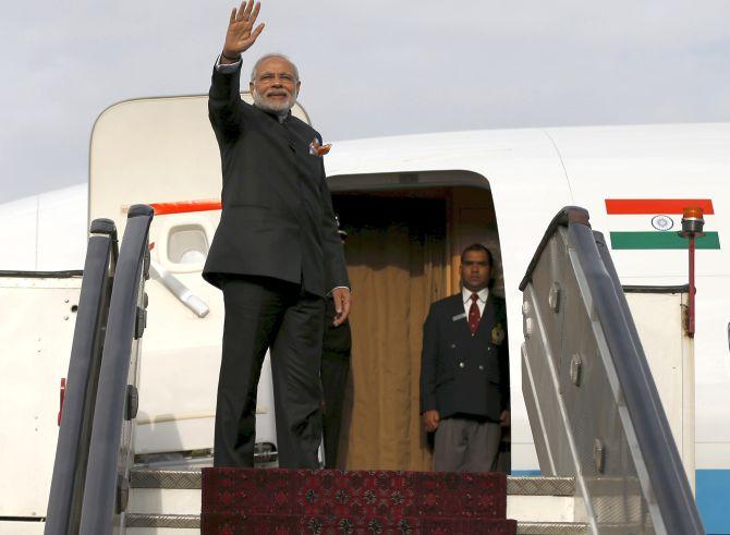 Modi went abroad 21 times since 2019, Jaishankar 86 times - Rediff.com India News