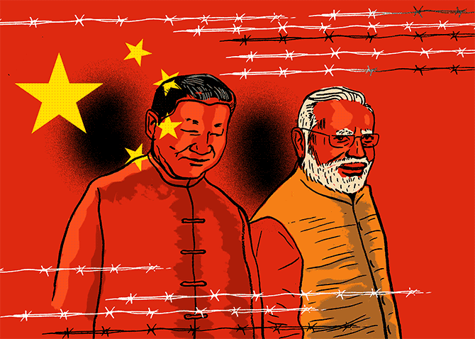 Prime Minister Narendra Modi and Chinese President Xi Jinping