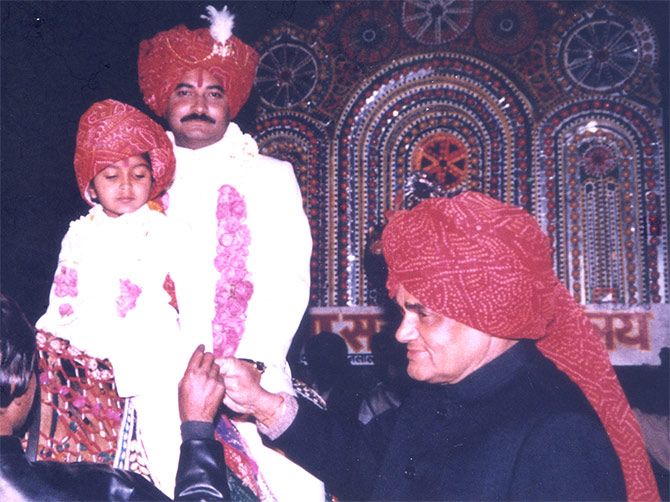 Atal Bihari Vajpayee at a family wedding in Ajmer