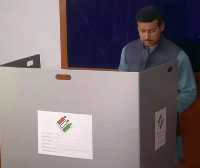 74% voter turnout recorded in Rajasthan, 67% in Telangana - Rediff.com