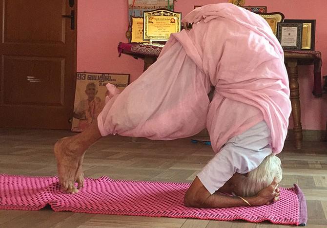 Oldest yoga practitioner in India