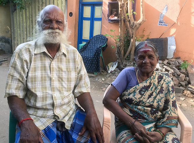 Veera Gandhi and his wife