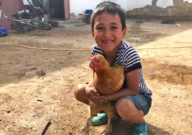 A child in Uzbekistan