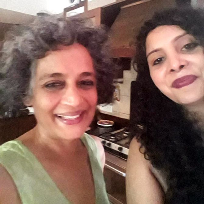 Rana Ayyub with Arundhathi Roy