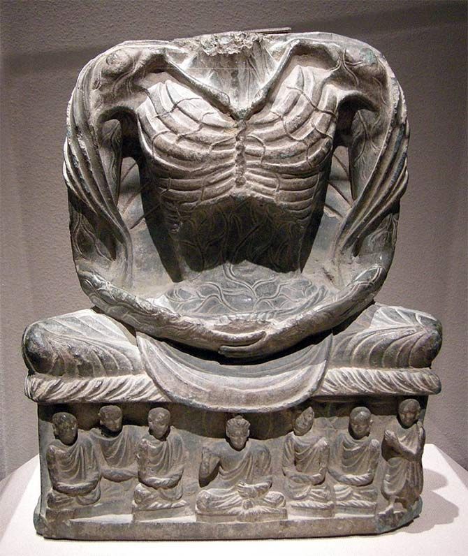 3rd -5th century Fasting Buddha Shakyamuni. Photograph Courtesy Sailko/Wikimedia Commons.