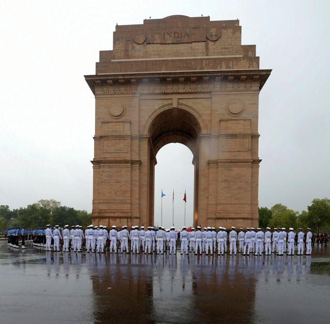 A guard of honour on Kargil Day