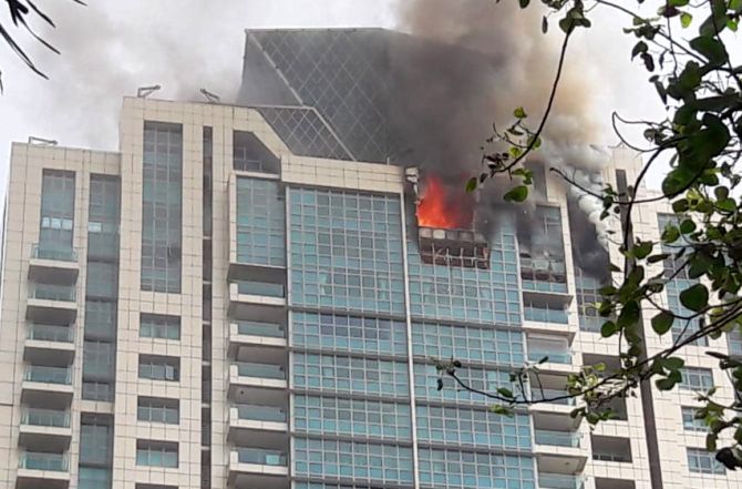 Fire breaks out at Deepika Padukone s building 2 firemen hurt