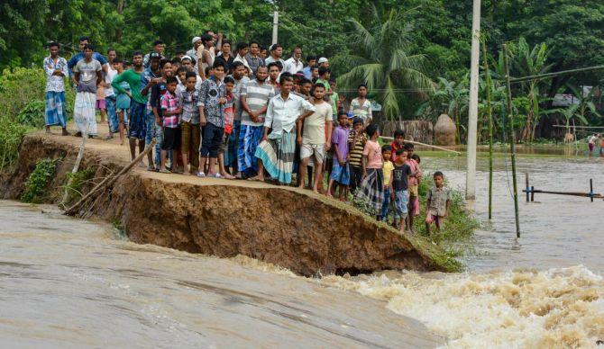 12 dead in NE flood; situation worsens in Assam, Manipur - Rediff.com