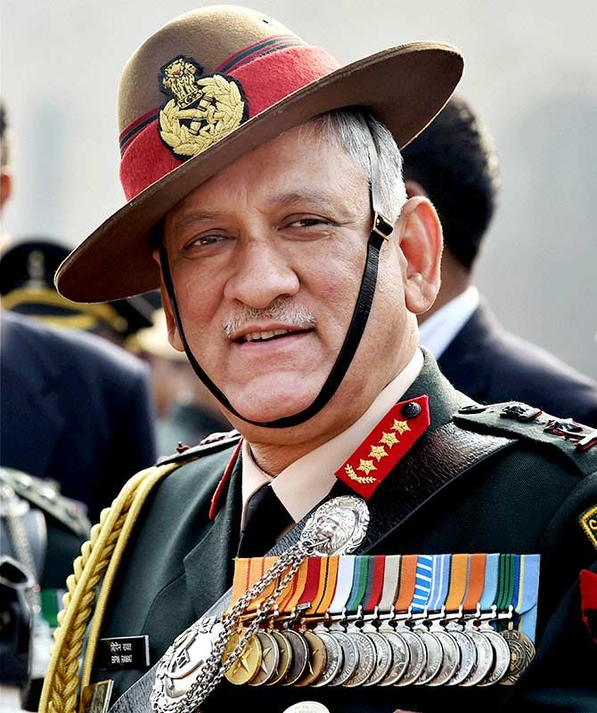 General Bipin Rawat, the chief of the army staff. Photograph: Atul Yadav/PTI Photo