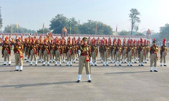 Assistant Commandant Tanu Shree Pareek at the BSF Raising Day 