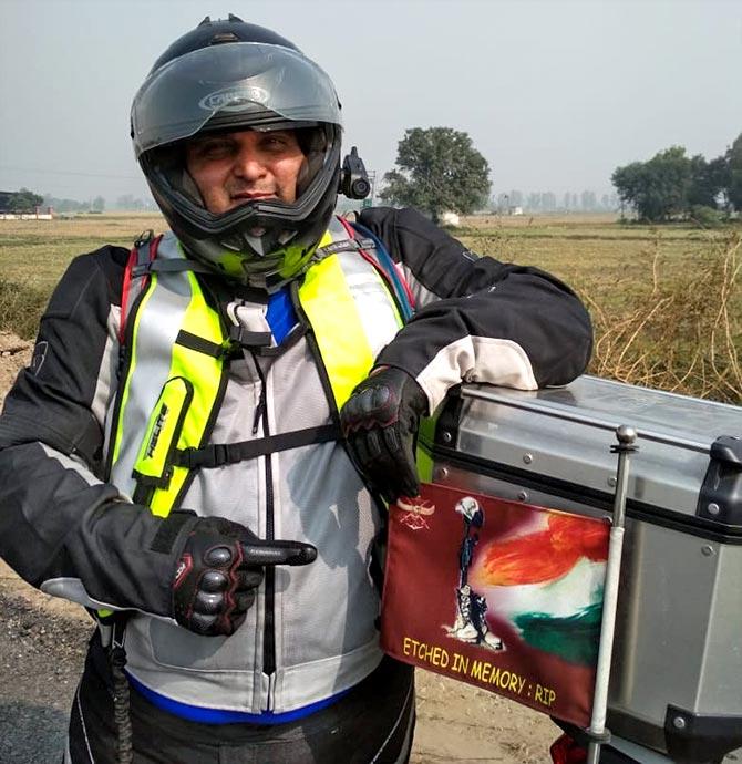 Riding across India for the Armed Forces