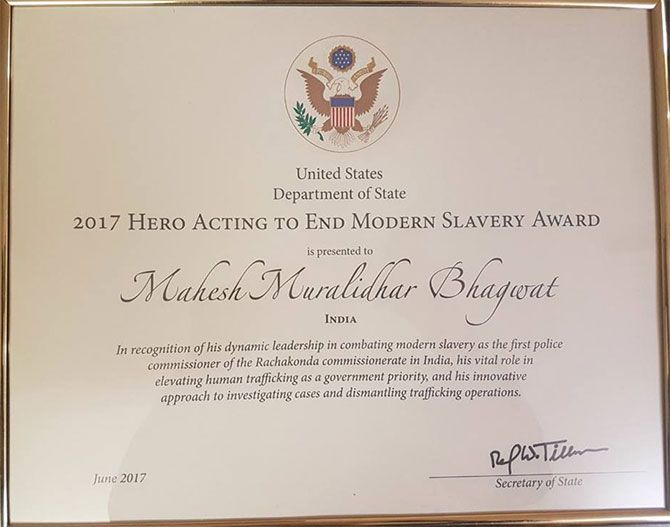 Mahesh Bhagwat was awarded by the US State Department for combating modern slavery