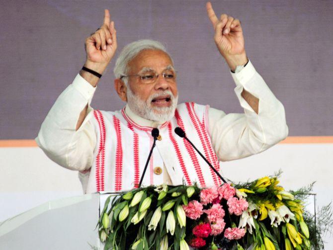 PM Modi Rolls Out Largest Health Scheme -- Ayushman Bharat - Rediff.com ...