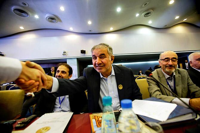 Iran's Opec Governor Hossein Kazempour Ardebili at the Opec ministerial monitoring committee in Algiers, Algeria, September 23, 2018. Photograph: Ramzi Boudina/Reuters