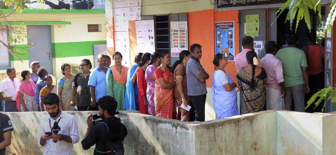 Phase 2 of Lok Sabha polls concludes with 68% voting - Rediff.com India News