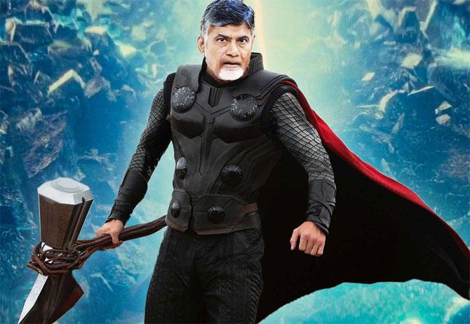 Chandrababu Naidu as Thor