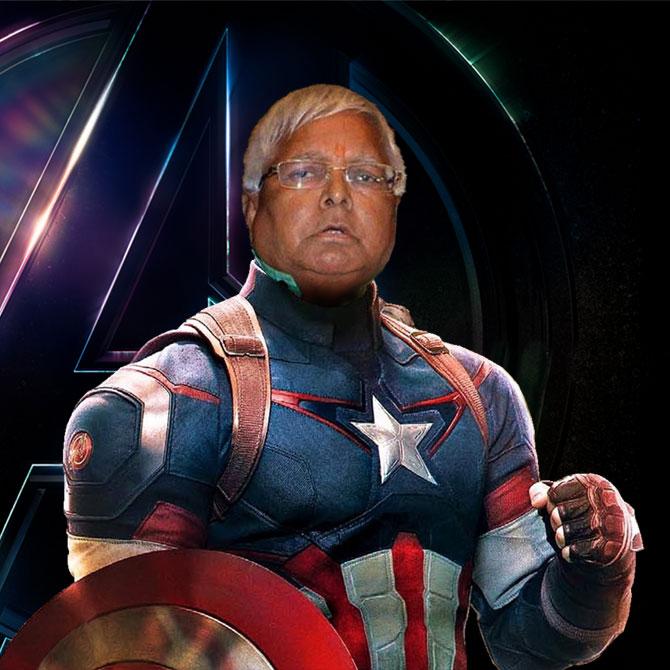 lalu Prasad Yadav as Steve Rogers