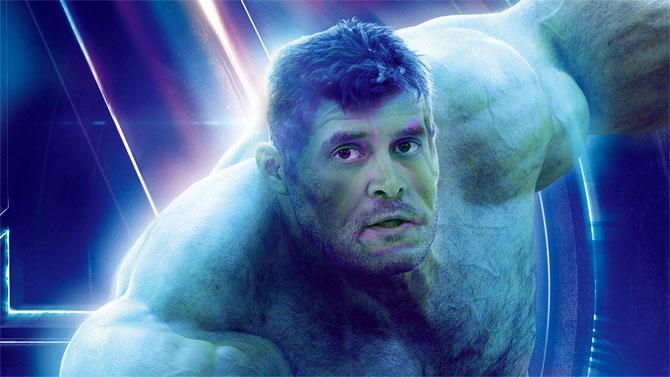 Rahul Gandhi as The Hulk