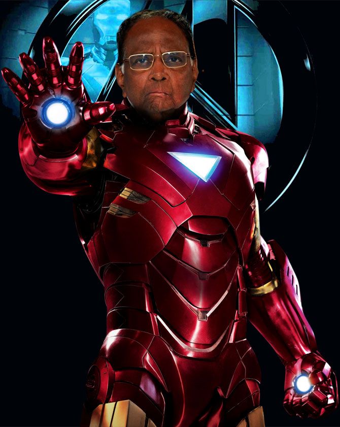 Sharad Pawar as Iron Man