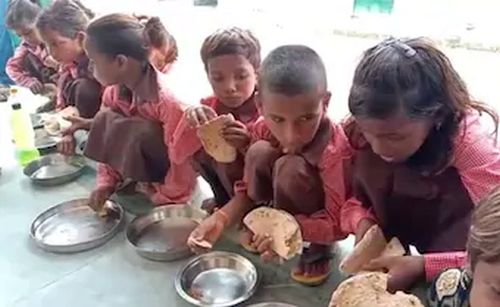 Journalist booked for video of salt-roti midday meal