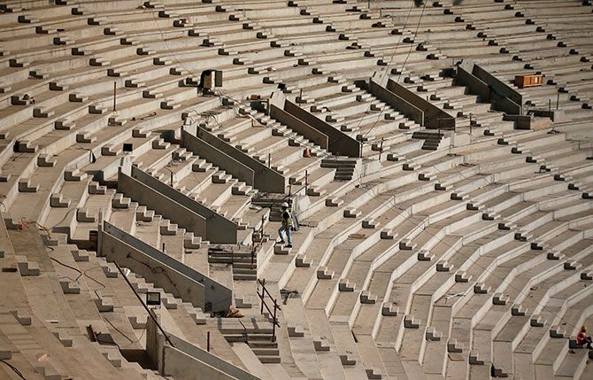 The Sardar Patel Gujarat Stadium in Ahmedabad. Photograph: Amit Dave/Reuters