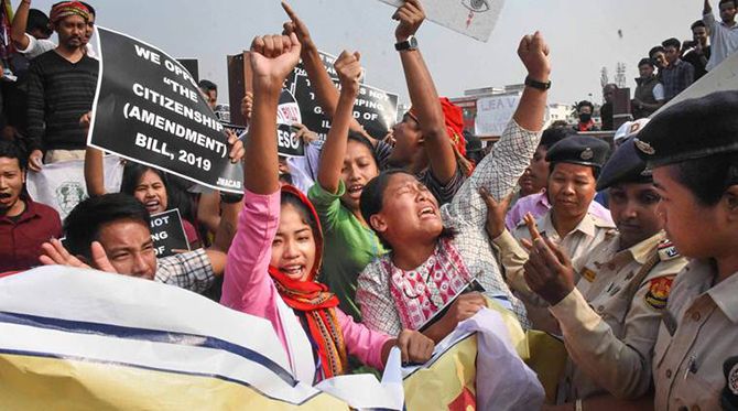 CAA protest in Tripura