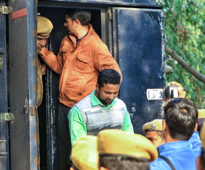 The accused in the Jaipur serial bomb blast arriving at court, in Jaipur/PTI
